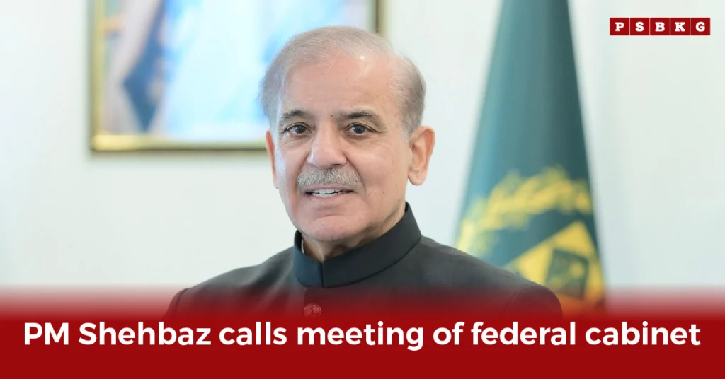 PM Called is federal cabinet meeting