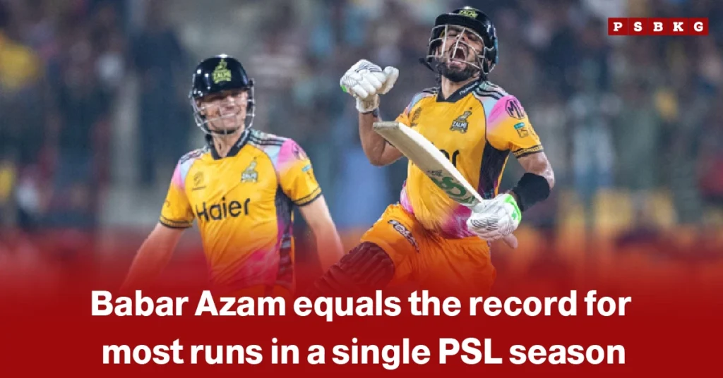 Babar Azam Equals Record for Most Runs