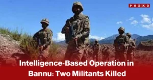 Pakistan security forces conducting intelligence based operation in Bannu