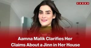 Aamna Malik smiling at home while discussing her Aamna Malik jinn claims about a jinn in her house.
