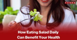 Fresh healthy vegetable salad with leafy greens, tomatoes, cucumbers and carrots
