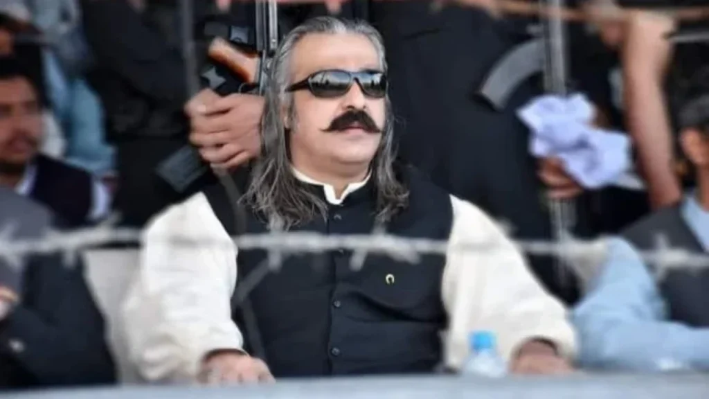 Ali Amin Gandapur stance on PTI Protest on D Chowk Islamabad Imran khan release no constitution amendment.