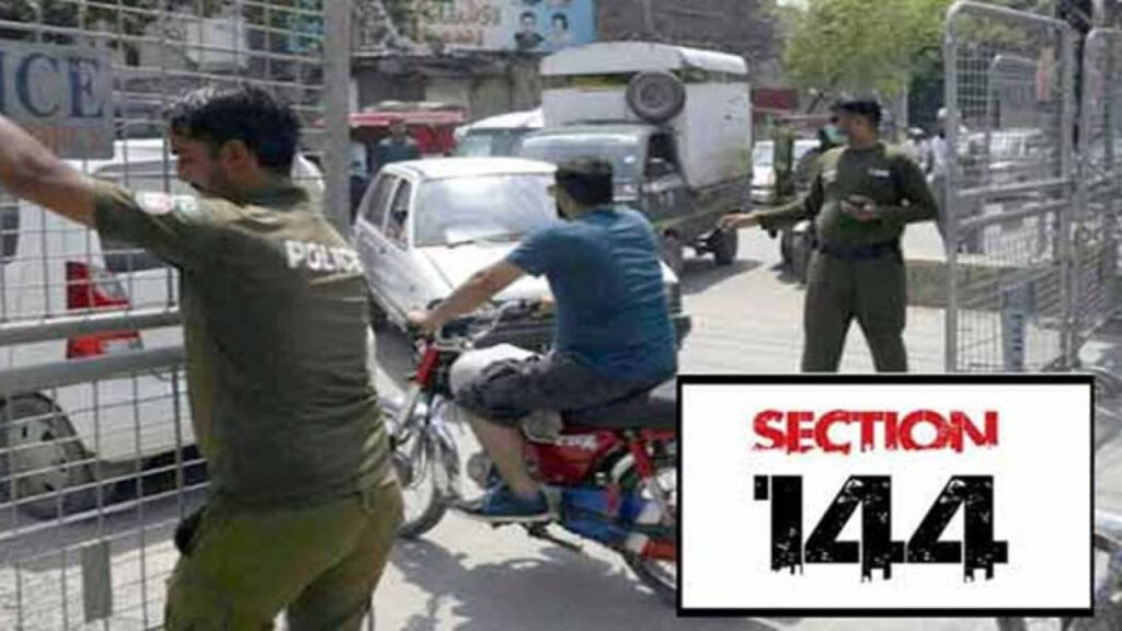 The Punjab Government imposed Section 144 in the cities of Punjab, that is, Mianwali, Bahawalpur, to override the PTI protest.