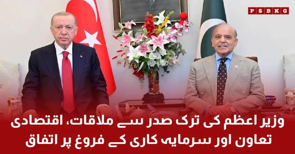 Prime Minister Shehbaz Sharif and Turkish President Erdogan discuss strengthening Pakistan-Turkey relations in Ankara
