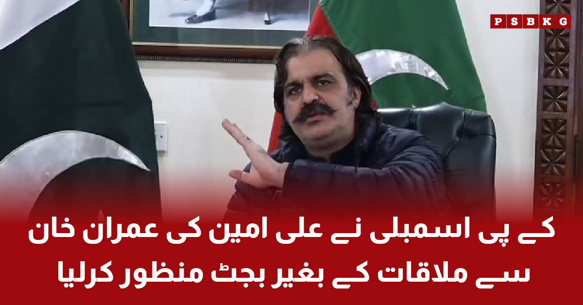 Khyber Pakhtunkhwa Budget 2025 Passed Without Imran Khan's Approval