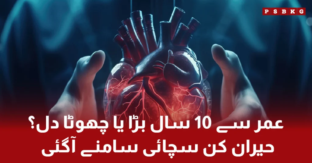 Heart age concept and tips for a healthy lifestyle. Heart age and healthy lifestyle.