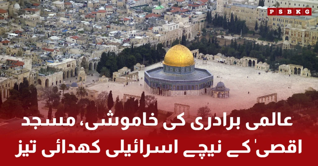 Israeli Excavations Under Al-Aqsa Mosque and Global Silence