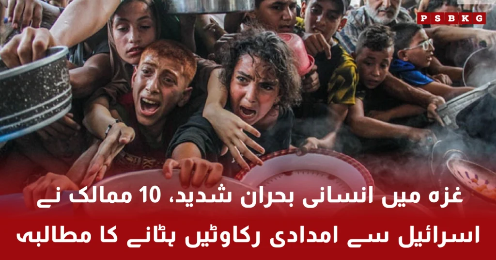 Ten countries urge Israel to remove aid restrictions in Gaza humanitarian crisis