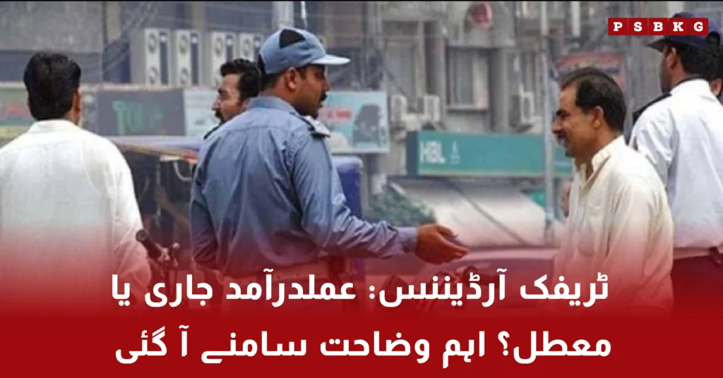 Traffic ordinance implementation in Punjab