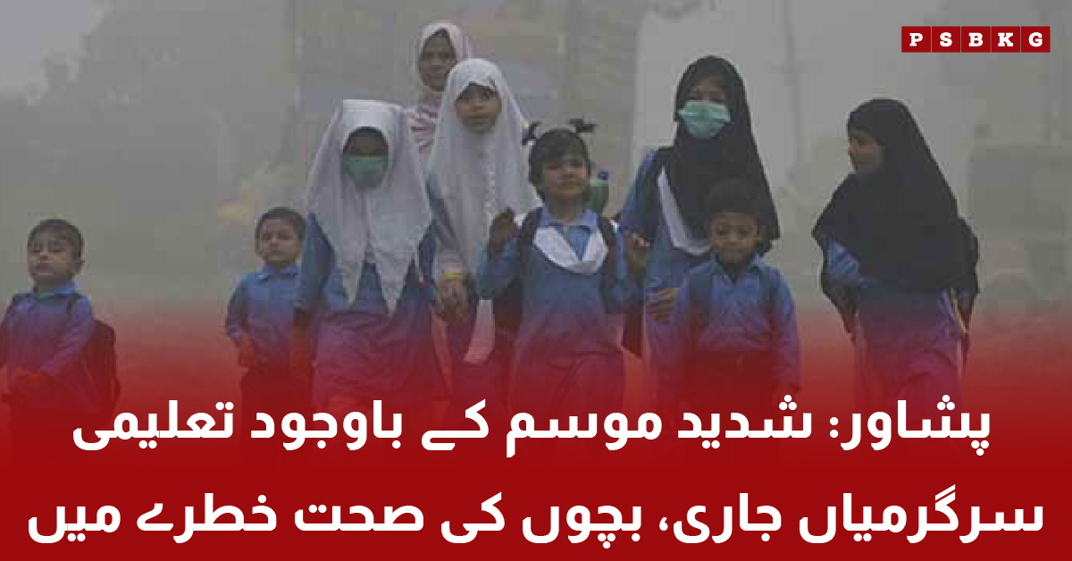 Severe weather in Peshawar affects school activities