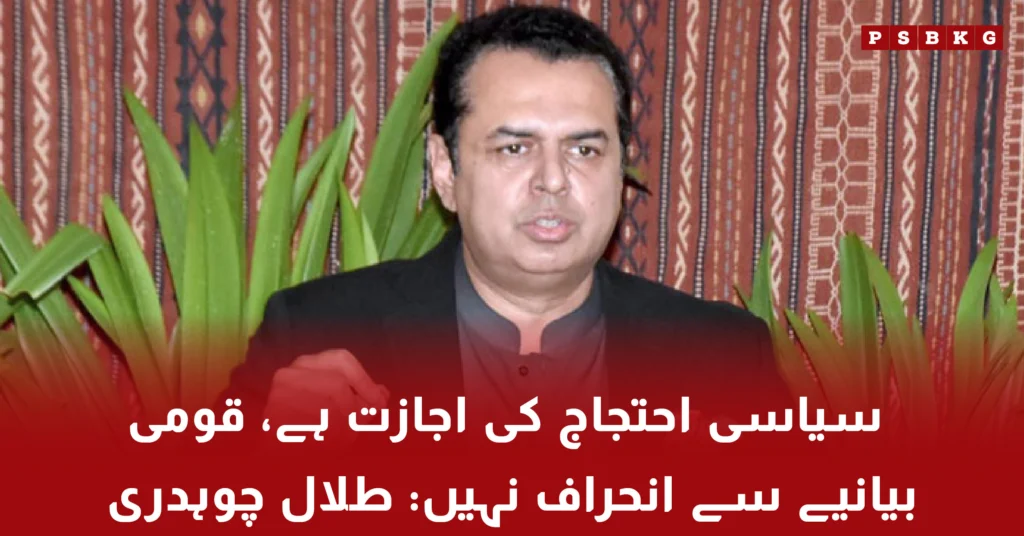 Talal Chaudhry warns against deviation from national narrative