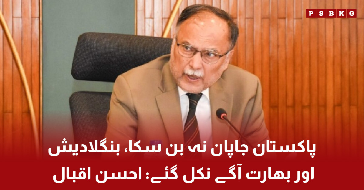 Ahsan Iqbal says Pakistan could not become next Japan while Bangladesh and India