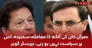 PTI leaders addressing media regarding Imran Khan eye health issue