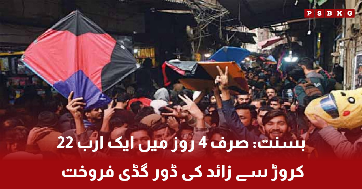 Kite flying and kite sales in Lahore during Basant festival