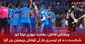 Indian team celebrating winning the World Cup