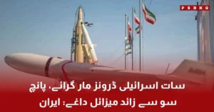 Iran air defense system shooting down drones