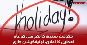 Sindh government announces public holiday on Labour Day 2026