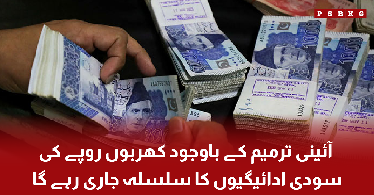 پاکستانی بجٹ دستاویزات میں قرضوں کی ادائیگی اور سودی واجبات کی تفصیلات