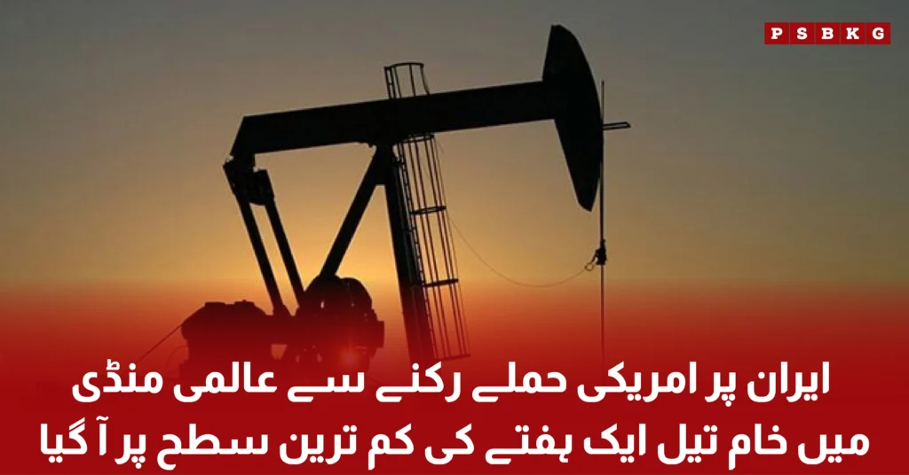 Global crude oil prices decline after fears of a potential attack on Iran ease, bringing relief to international energy markets.
