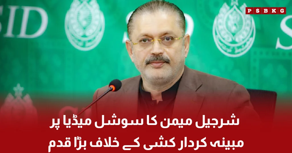 Sharjeel Memon taking legal action against alleged character assassination on social media.
