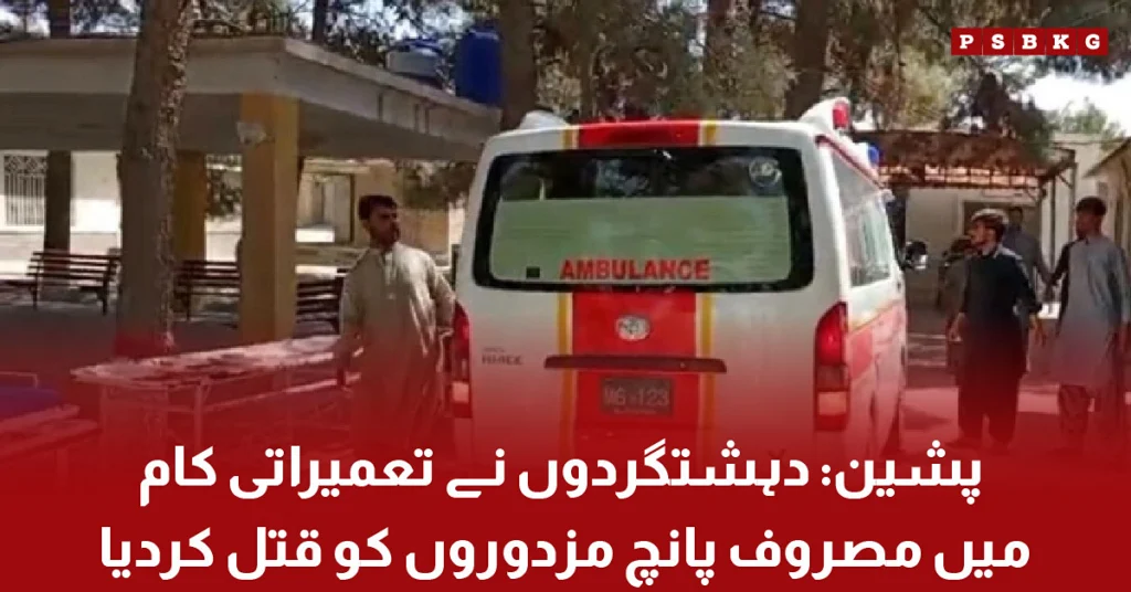 Five construction workers killed in a terrorist attack in Pishin