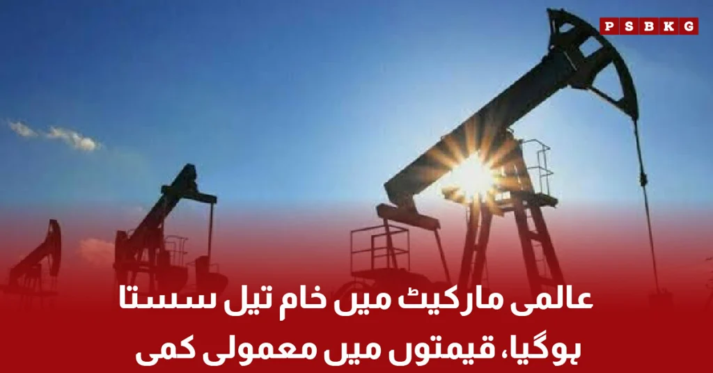 Global crude oil prices decline slightly in international market