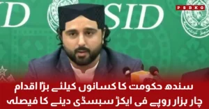 Sindh government announces four thousand rupees per acre subsidy for