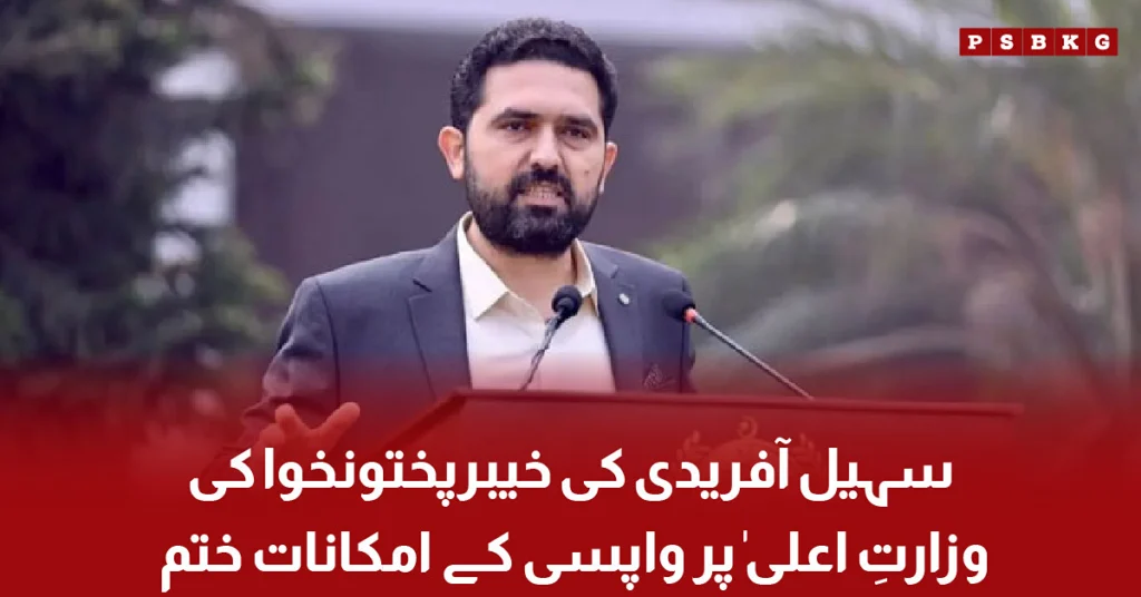 Sohail Afridi's Return as KP CM in Doubt