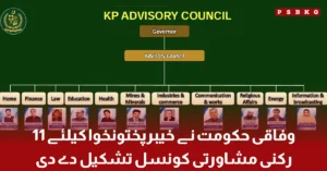 Federal government forms an 11-member advisory council for Khyber Pakhtunkhwa. Is this conversation helpful so far?