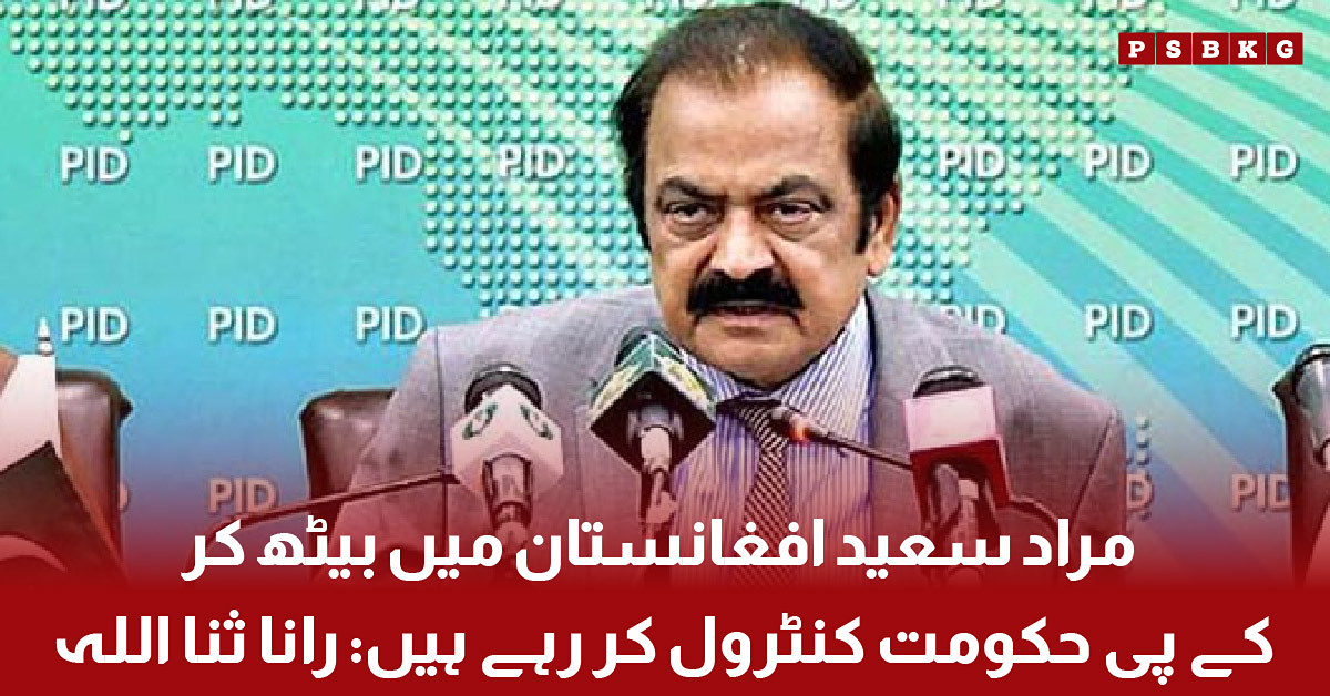 Rana Sanaullah's Claims About Murad Saeed